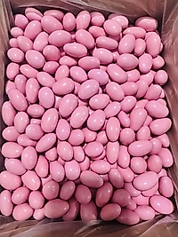PEMBE RENKLİ ÇİKOLATALI BADEM DRAJE NUREFŞAN (KUTU=3 KG)