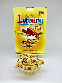 LUXURY ÇİFT KULAK BAYRAMLIK ÇİKOLATA SARI KUTU (KOLİ=12 KG)