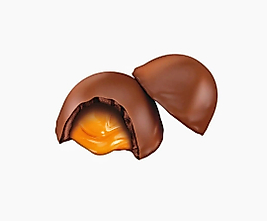 KONAK ÇİKOLATA KAPLAMALI KARAMEL 1000 GR (KOLİ İÇİ=6 ADET)