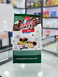 CHOCO WAFER YER FISTIKLI MİNİ GOFRET 800 GR (KOLİ İÇİ=8 PAKET)